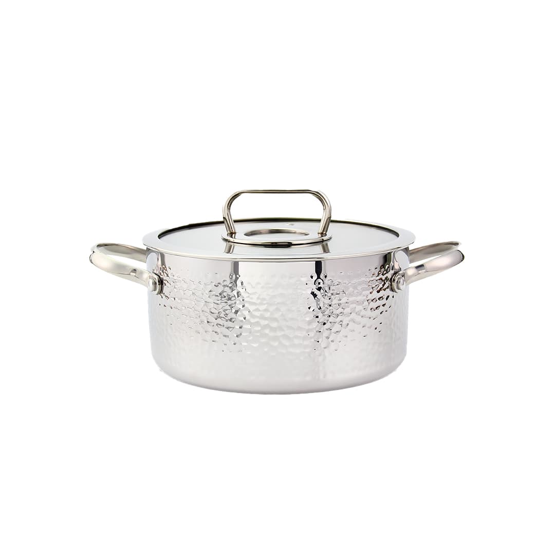 ZLN1313 20Cm Paslanmaz Çelik Tencere (Shinny Copper Chef)